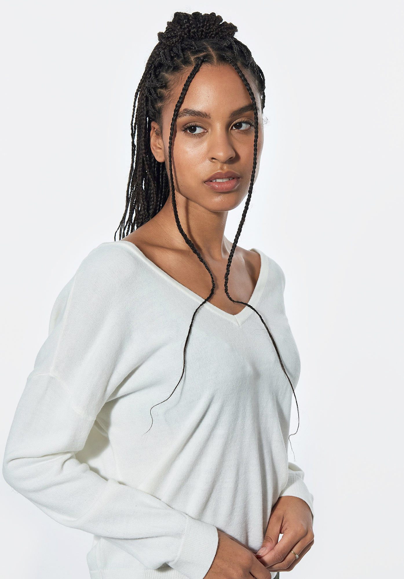 KLASS  Pull loose blanc Femme