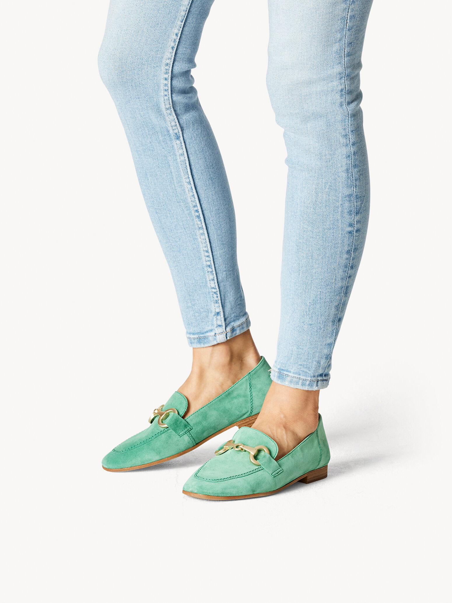 Slipper en cuir - vert