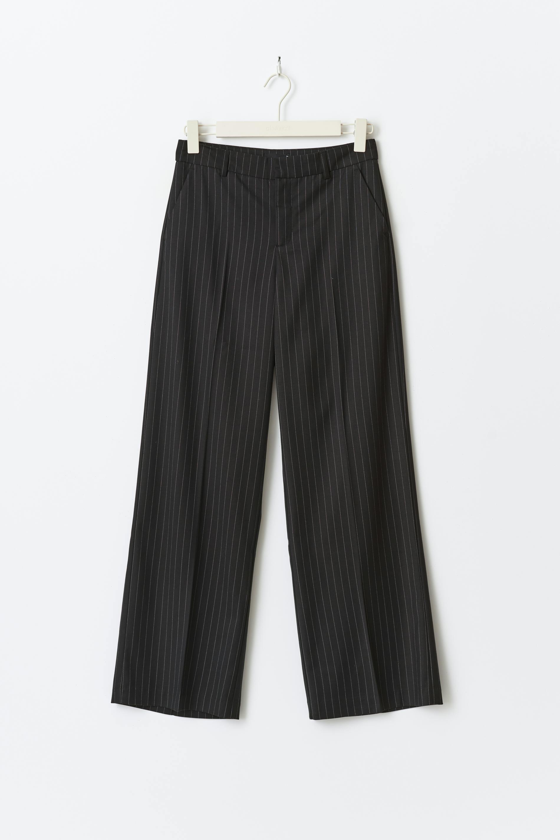 Wide leg suit trousers