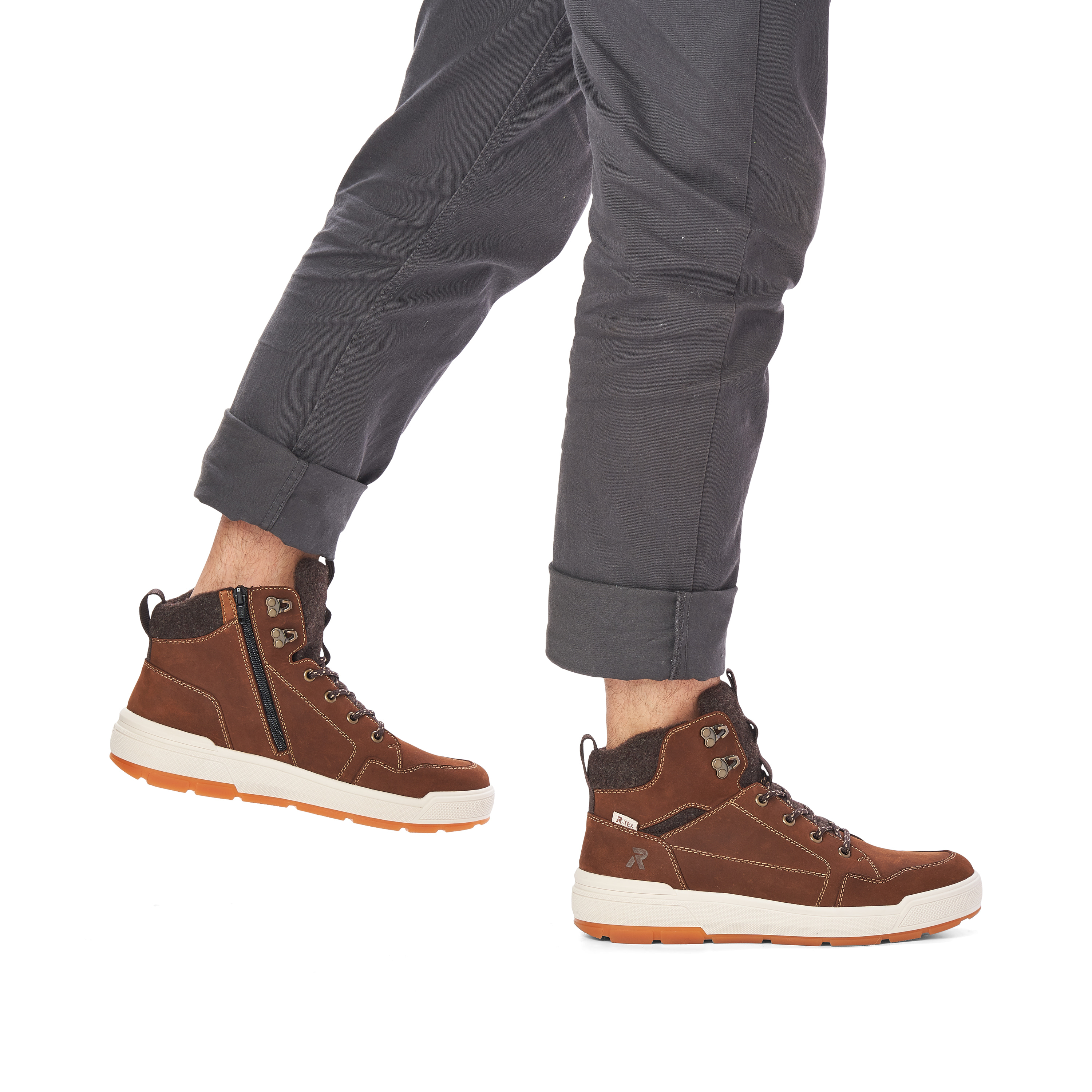 Rieker Herren Sneaker High nut brown