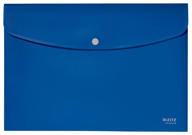 Leitz Recycle Dokumentenmappe 4678 DIN A4 Klimaneutral Blau 80% Recycelter Kunststoff