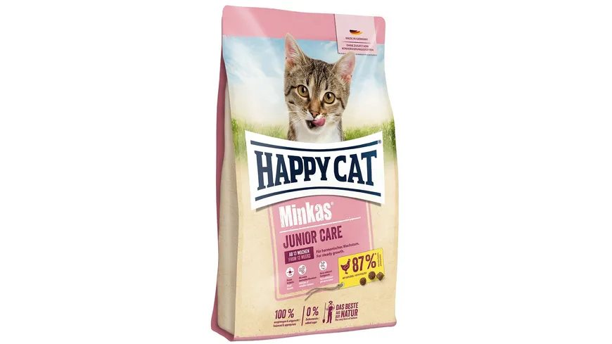 Happy Cat Katzentrockenfutter Minkas Junior Care Geflügel 500 g 500 g
