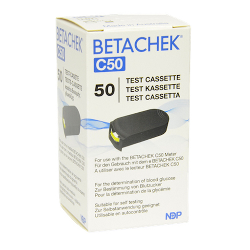 BETACHEK C50 Testkassette  50 St  Teststreifen