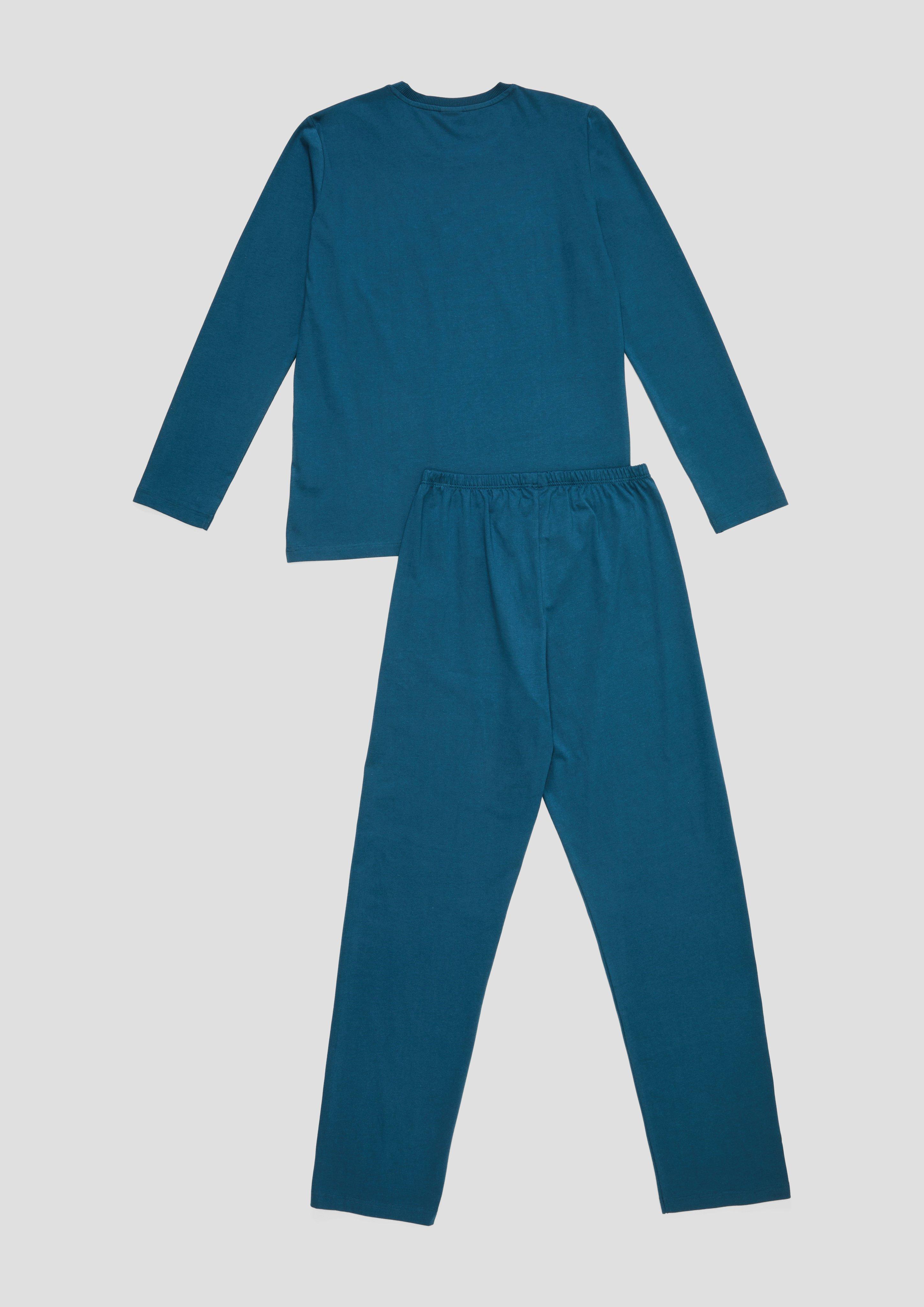 Langes Pyjama-Set aus reiner Baumwolle  6008512-5362