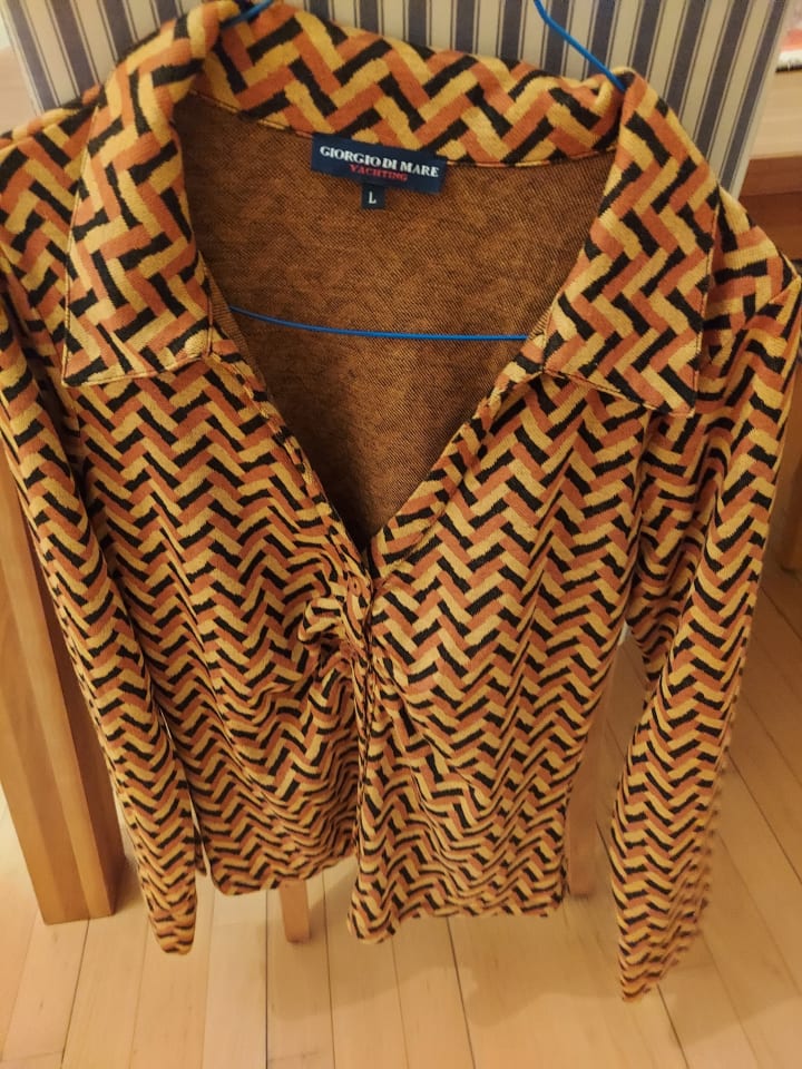 GIORGIO DI MARE Hemd in Hellbraun/ Schwarz günstig kaufen L
