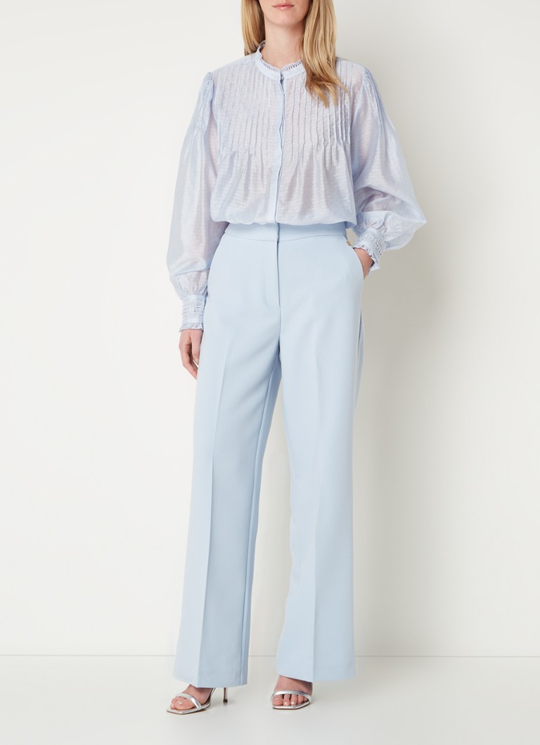 Pantaloni drepți, cu talie înaltă și buzunare laterale, de la Aaiko Sonja.