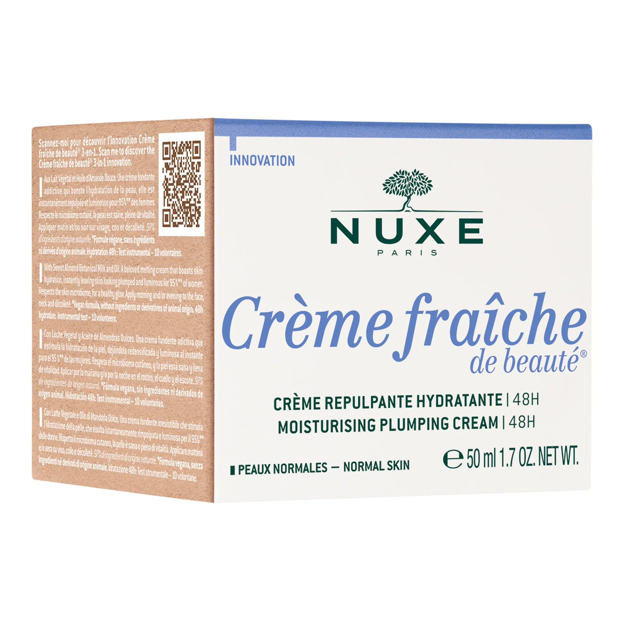 Cremă hidratantă de zi Creme Fraiche de Beauty 48 de ore