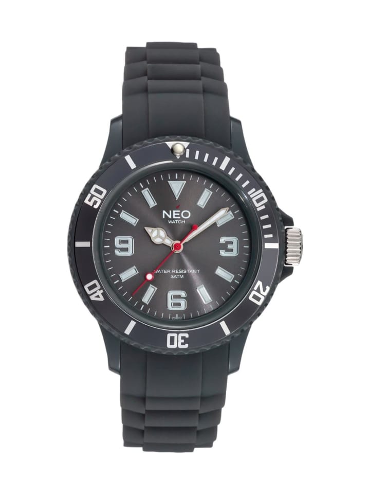 NEO Watch NEO Watch Armbanduhr aus Kunststoff in Anthrazit günstig kaufen onesize