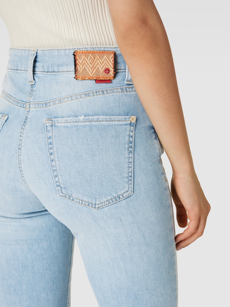 Jeans mit ausgefranstem Saum Modell 'PARIS' in hellblau