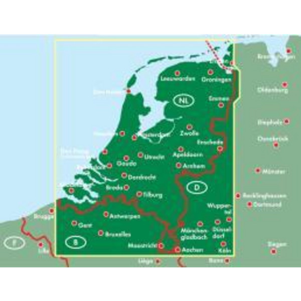 Niederlande 1 : 300 000 - Straßenkarte