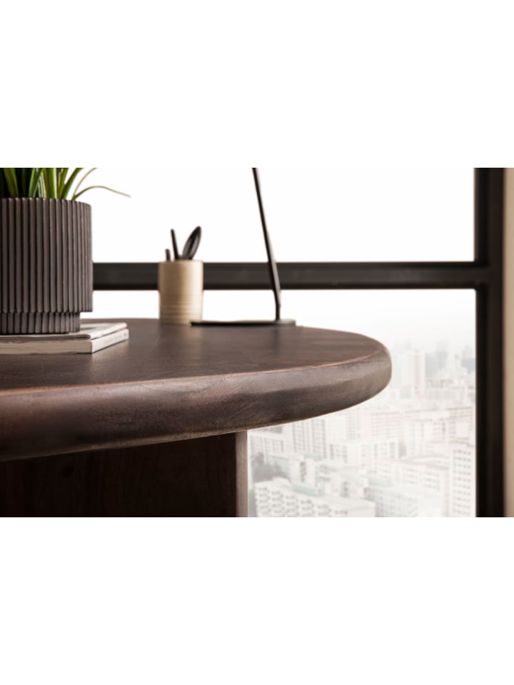 KADIMA DESIGN Schreibtisch 180x90x75 cm Akazie Massivholz Computertisch Retro günstig kaufen onesize