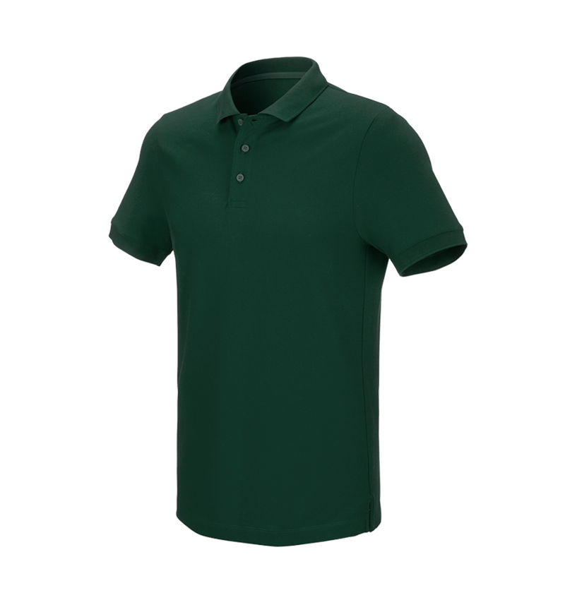 e.s. Piqué-Polo cotton stretch