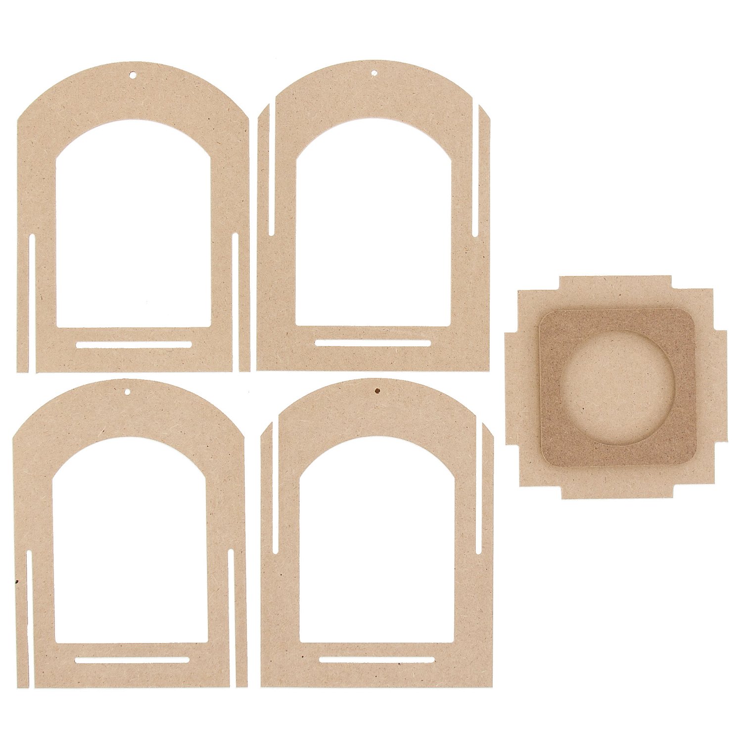 Laterne aus MDF, 12 x 12 x 16 cm