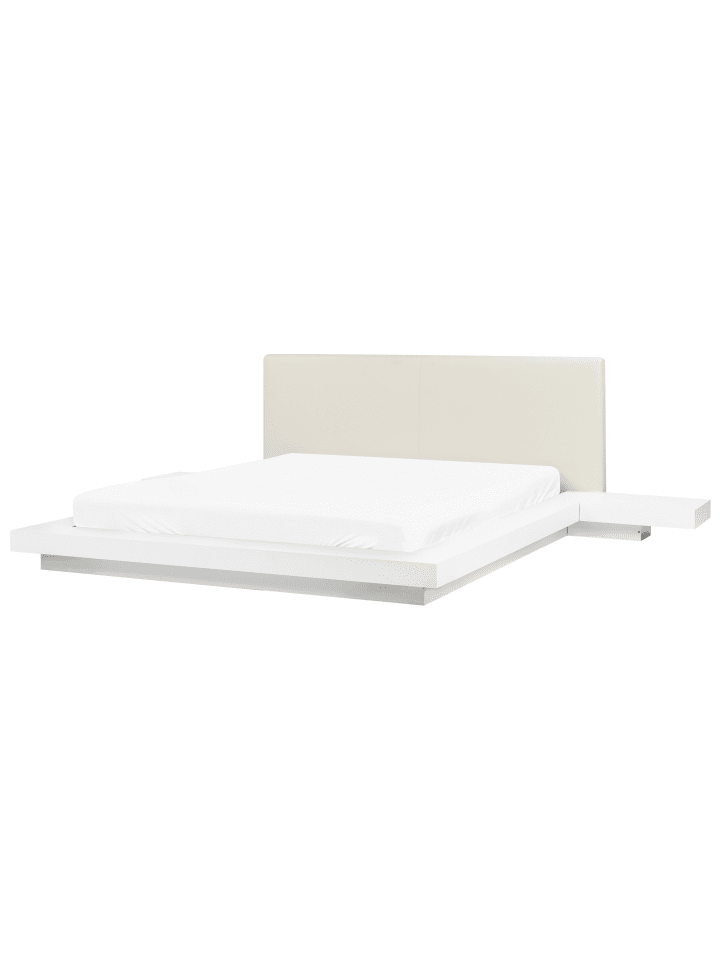 Beliani Doppelbett ZEN in Weiß - (W) 308 x (H) 86 x (L) 229 cm günstig kaufen onesize