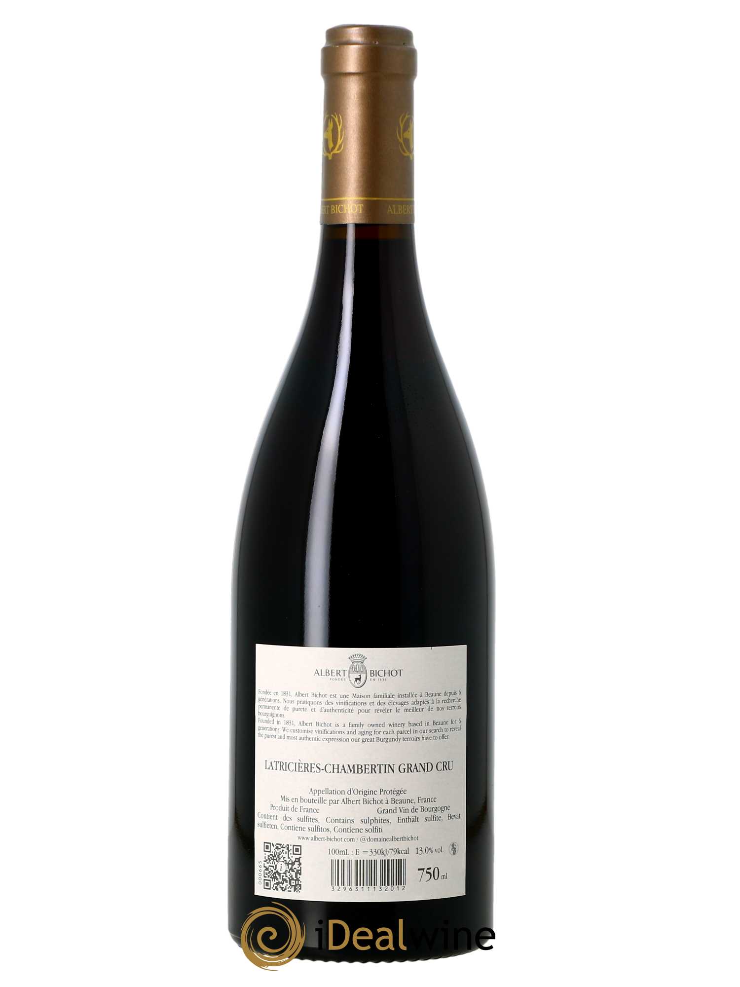 Latricières-Chambertin Grand Cru Albert Bichot  2021 - Lot de 1 Bouteille