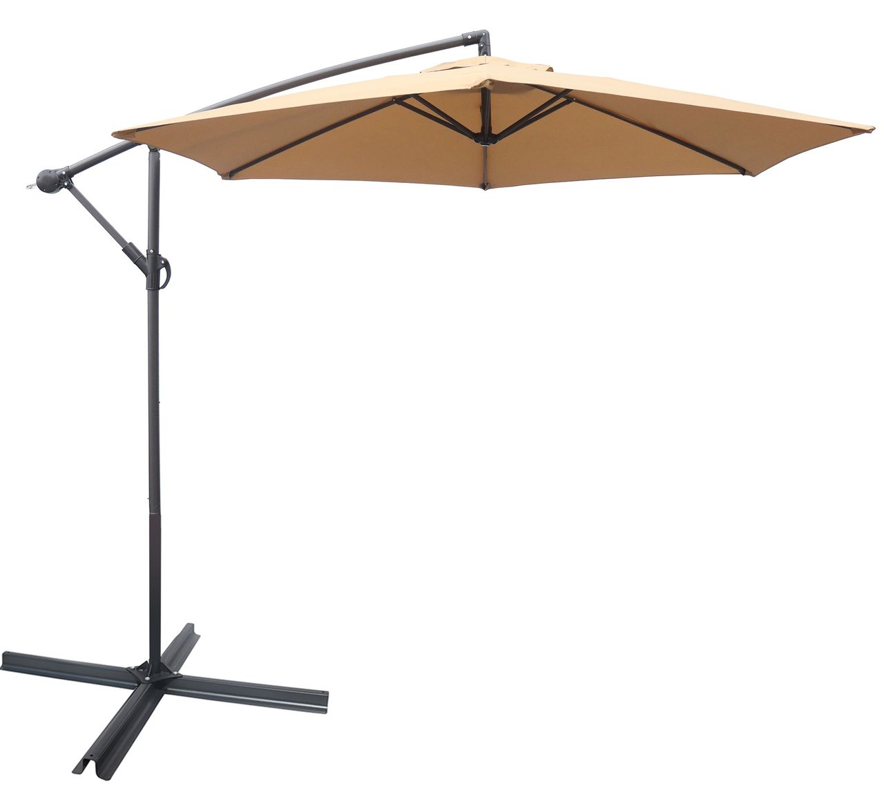 VCM Ampelschirm Ø 2,7m Taupe