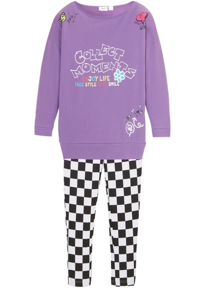 Mädchen Longshirt + Leggings (2-tlg. Set)