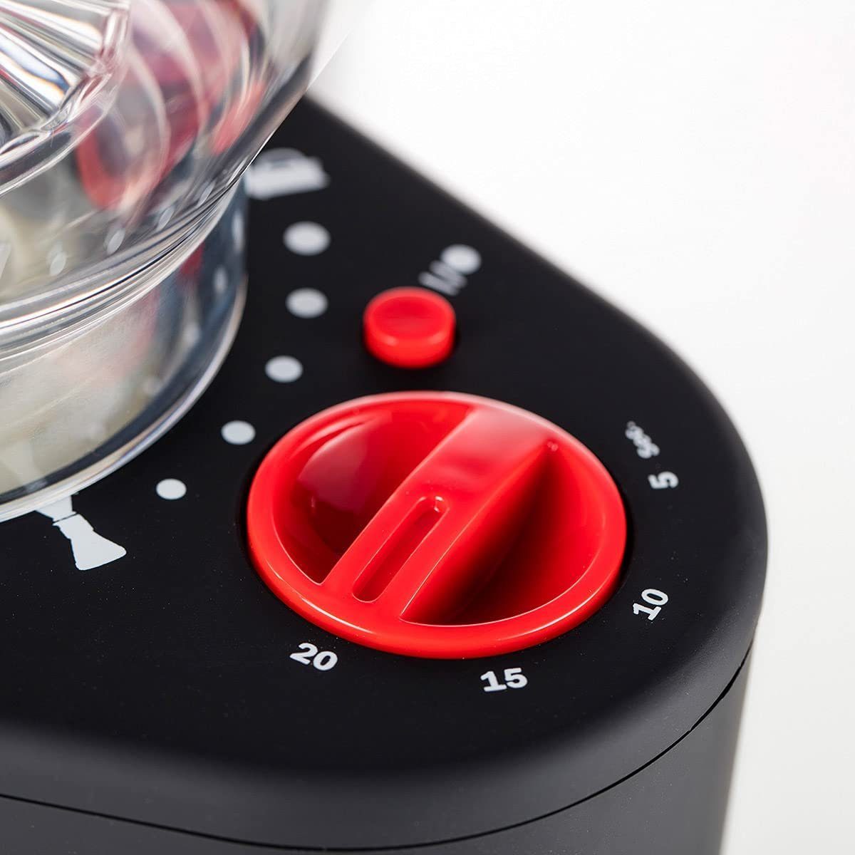 Bodum Kaffeemühle Bistro, elektrische Kaffeemühle, Keramikmahlwerk, 12 Stufen, Mühle, 160 W, Kegelmahlwerk, 220,00 g Bohnenbehälter, Kaffeebohnen Zerkleinerer, Mahlwerk mahlen Bohnenmühle Espressomühle