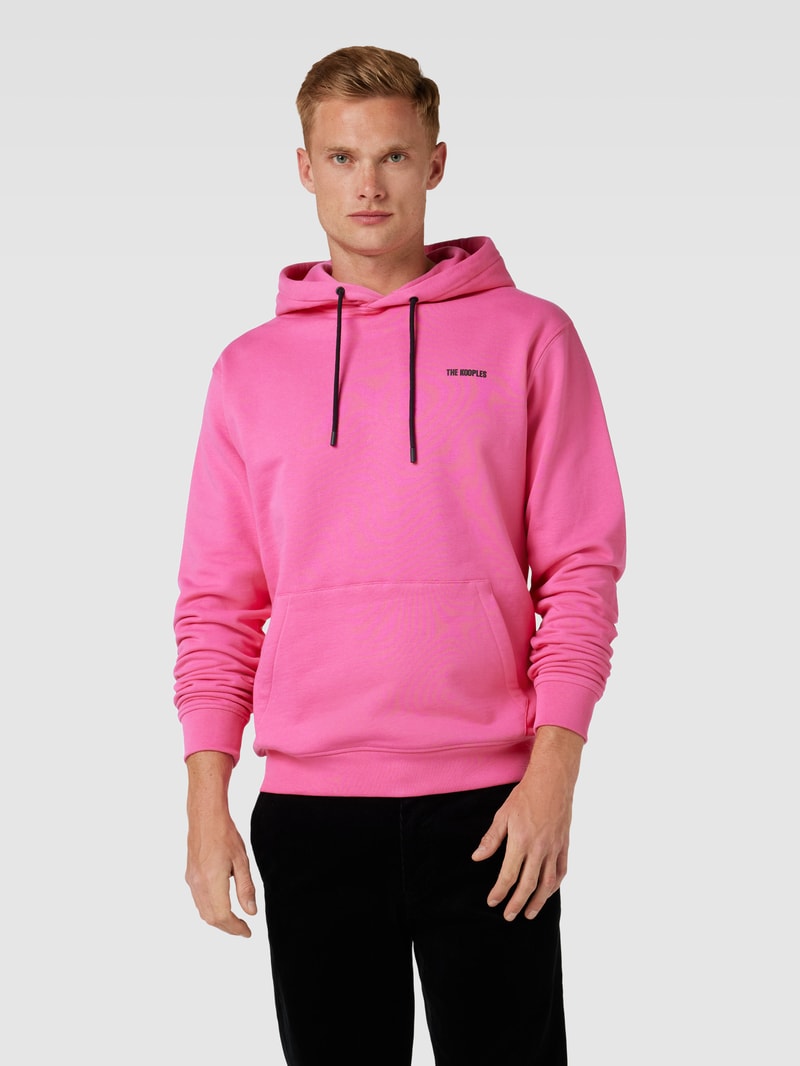 Hoodie mit Känguru-Tasche in pink