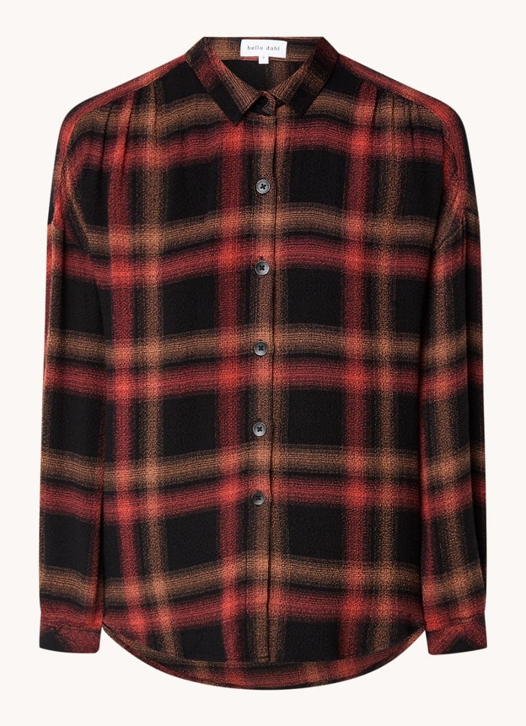 Bella Dahl Blouse with check pattern and texture
