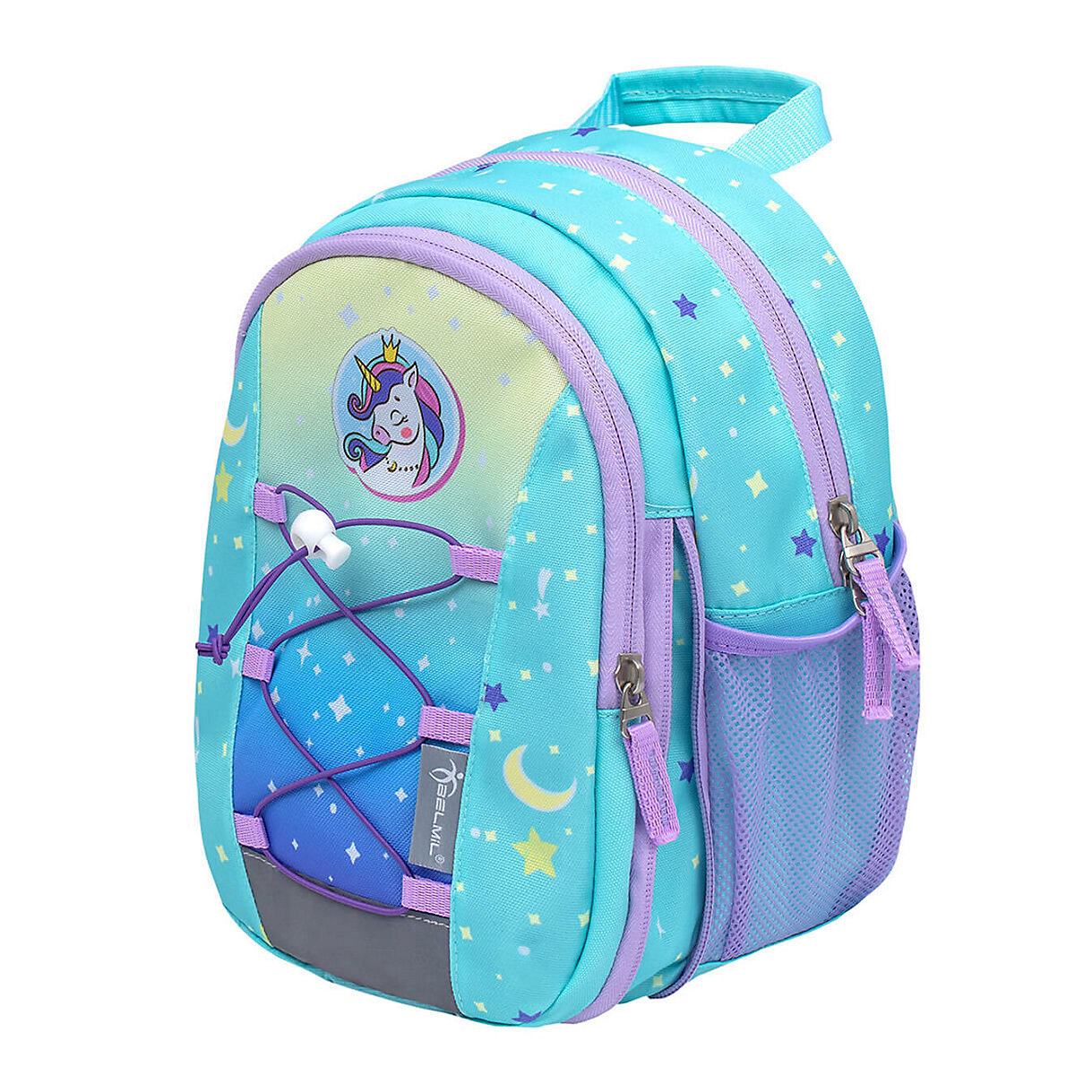 Kindergartenrucksack Mini Kiddy Kindergartenrucksack für 1-3 Jährige Kinder mit Brustgurt türkis