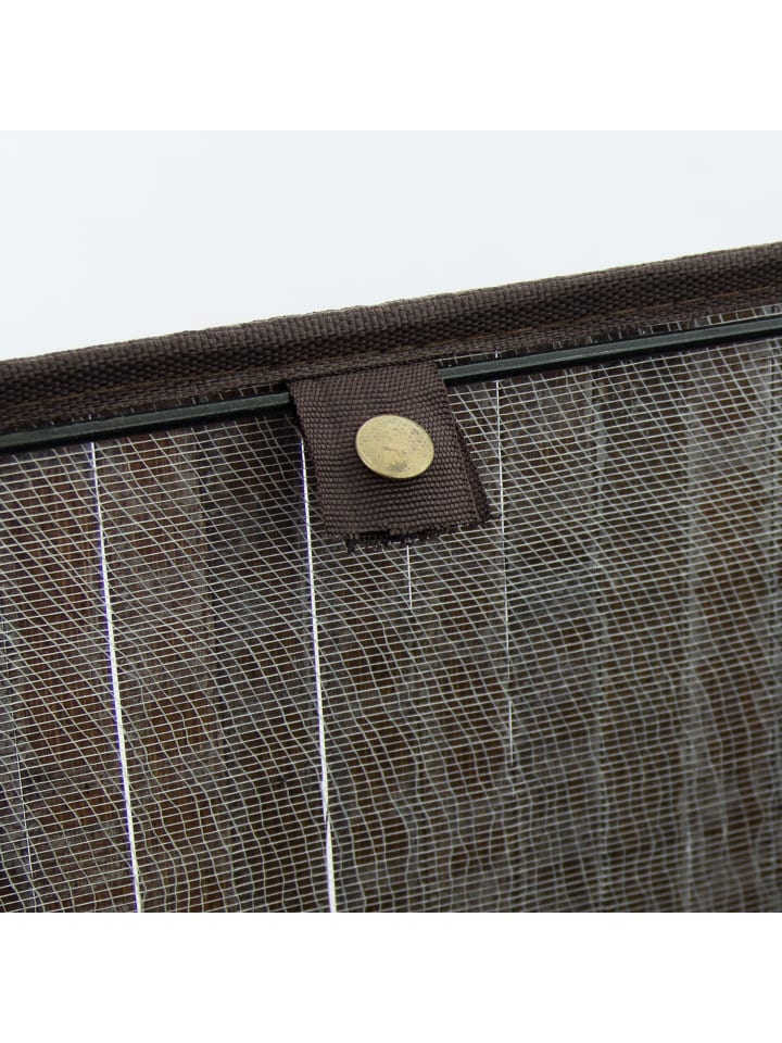 relaxdays 2 x Eckwäschekorb in Braun - (B)49,5 x (H)65 x (T)37 cm günstig kaufen onesize