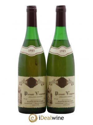 Pernand-Vergelesses Domaine Jeanniard Boudier 1985 - Lot de 2 Bouteilles