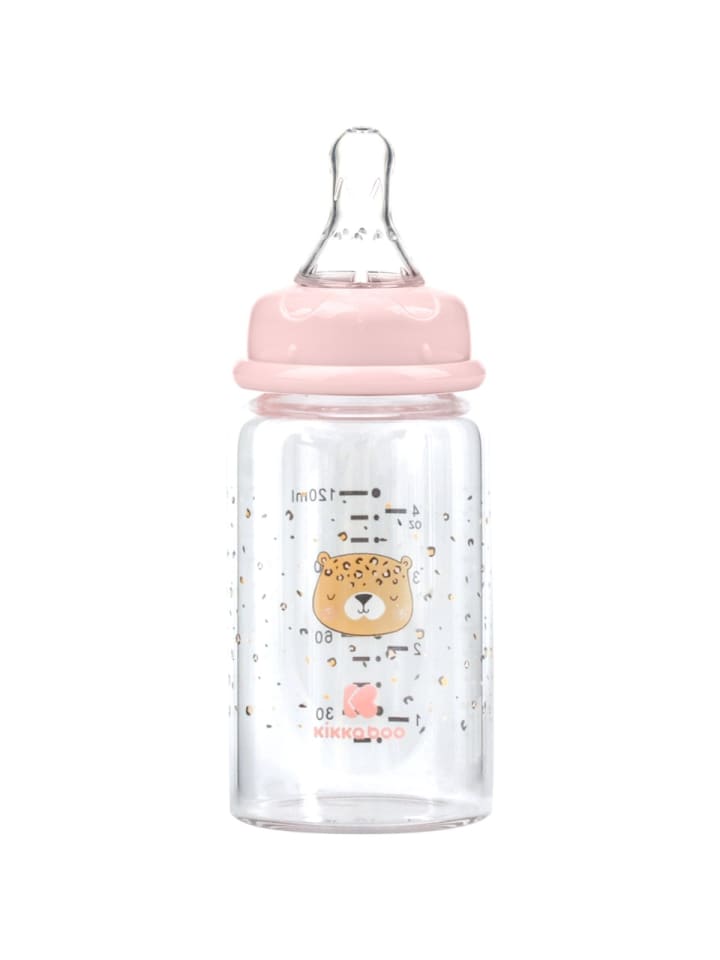 Kikkaboo Baby Glasflasche 120 ml in rosa günstig kaufen onesize