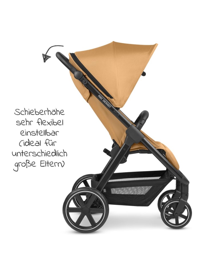 ABC-Design Buggy & Sportwagen Avus mit Einhand-Faltung und in gelb,schwarz günstig kaufen onesize