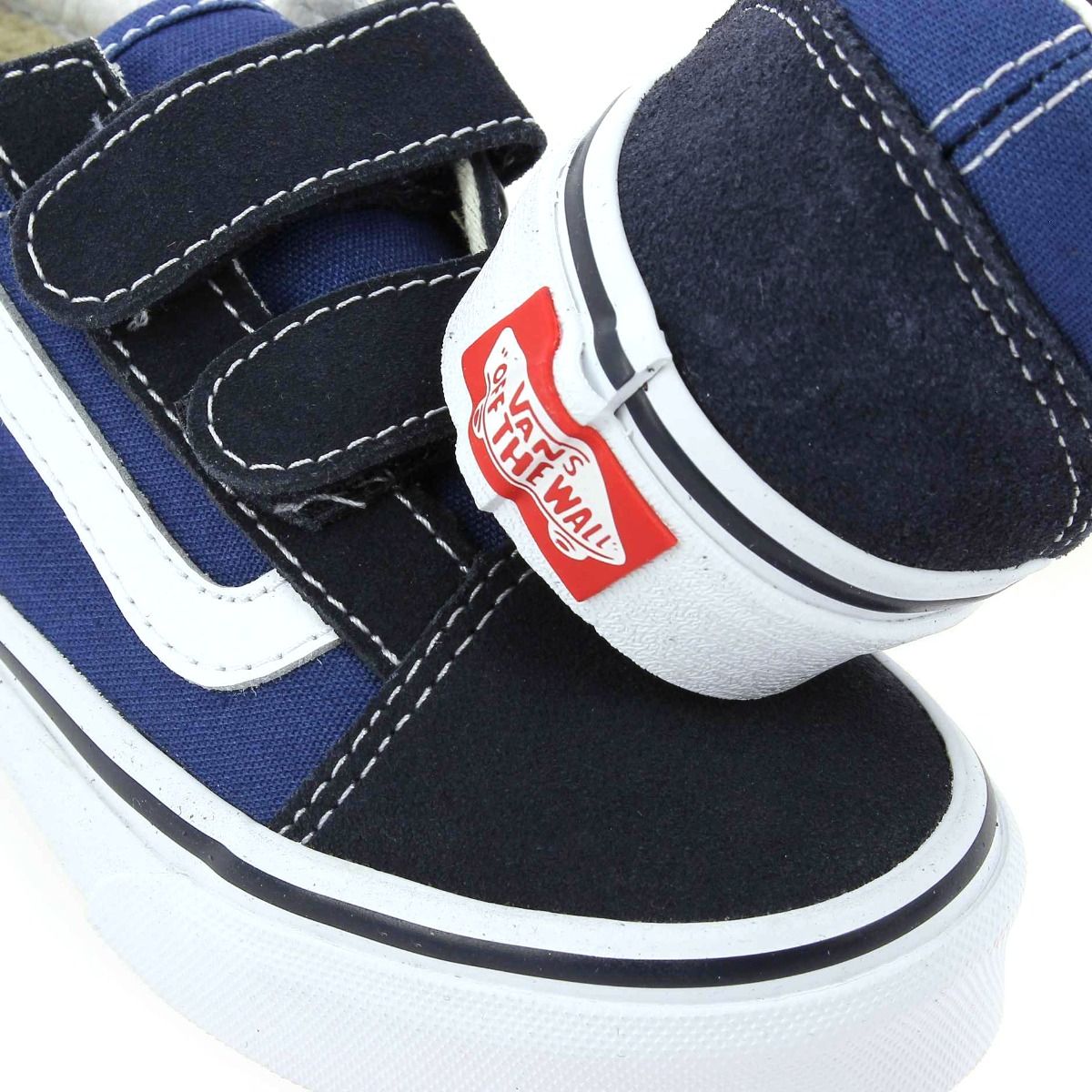 Vans  OLD SKOOL V - Marine Blanc