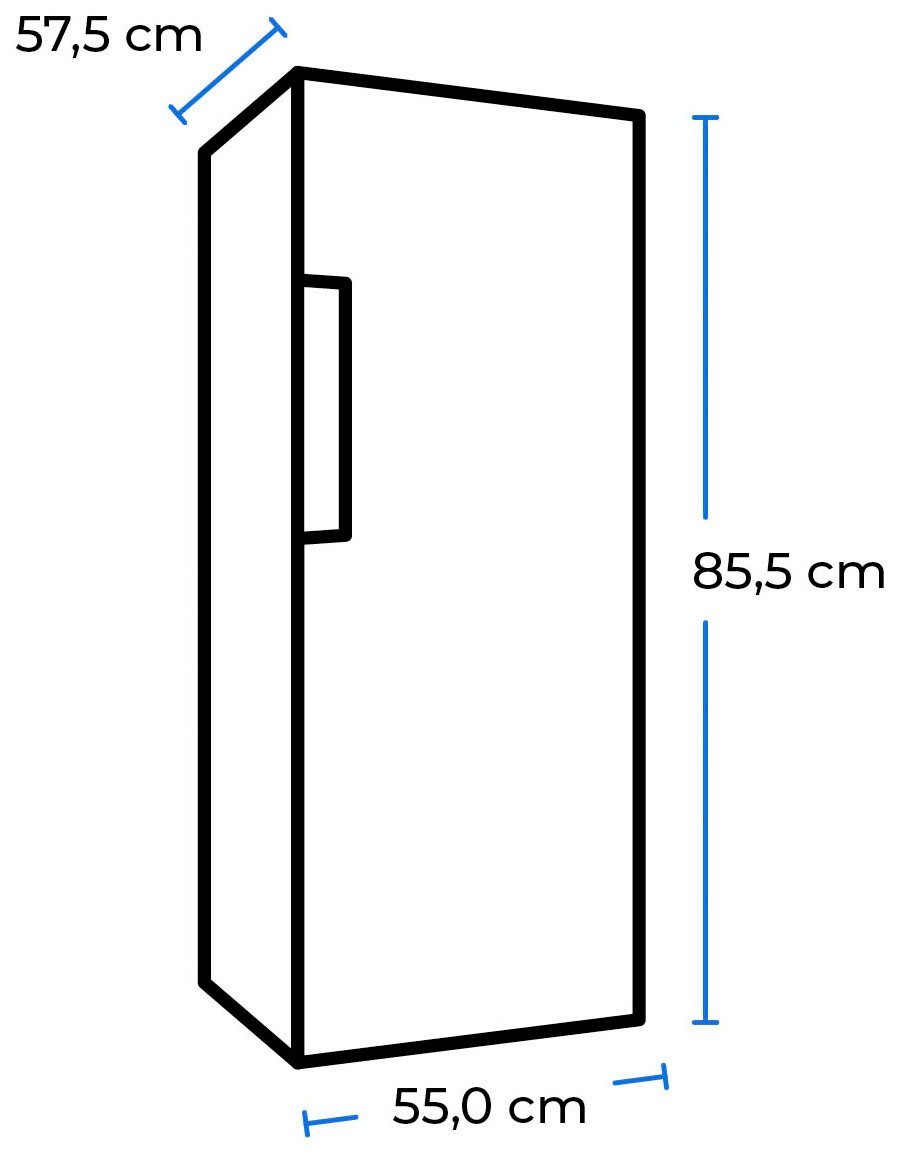 exquisit Gefrierschrank GS80-HE-040E weiss, 85,5 cm hoch, 55 cm breit