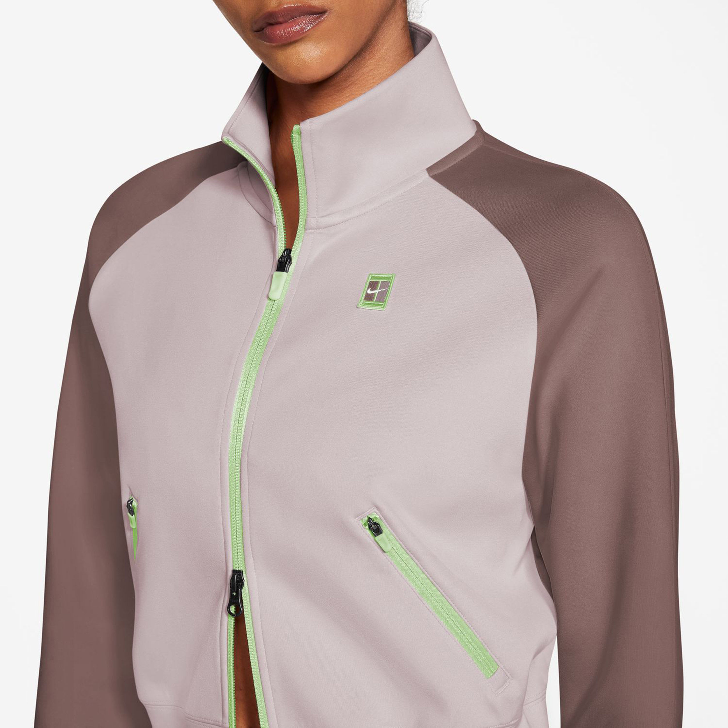 Court Dri-Fit Heritage Trainingsjacke Damen - Rosa, Altrosa
