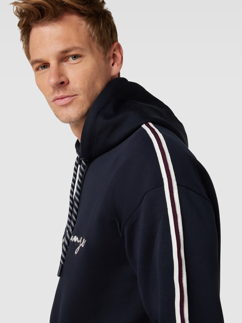 Hoodie mit Kapuze in dunkelblau