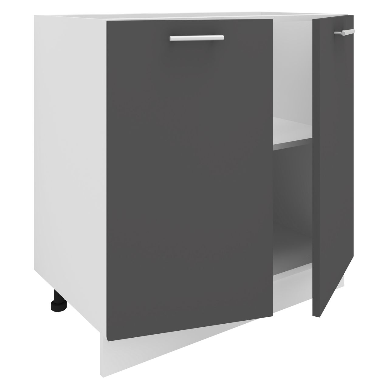 VCM Küchenschrank Breite 80 cm Drehtüren Unterschrank Küche Küchenmöbel Esilo