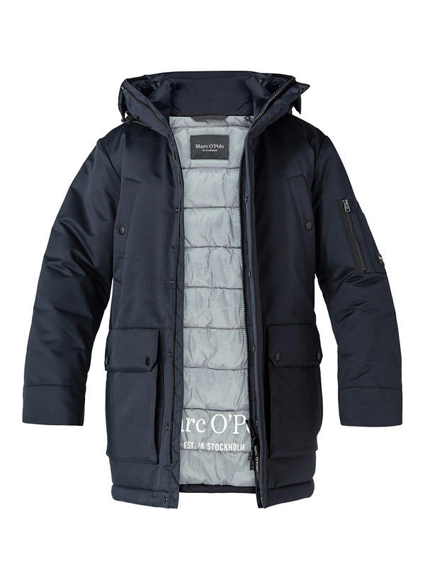Marc O'Polo, Parka, Baumwolle REPREVE®, dunkelblau