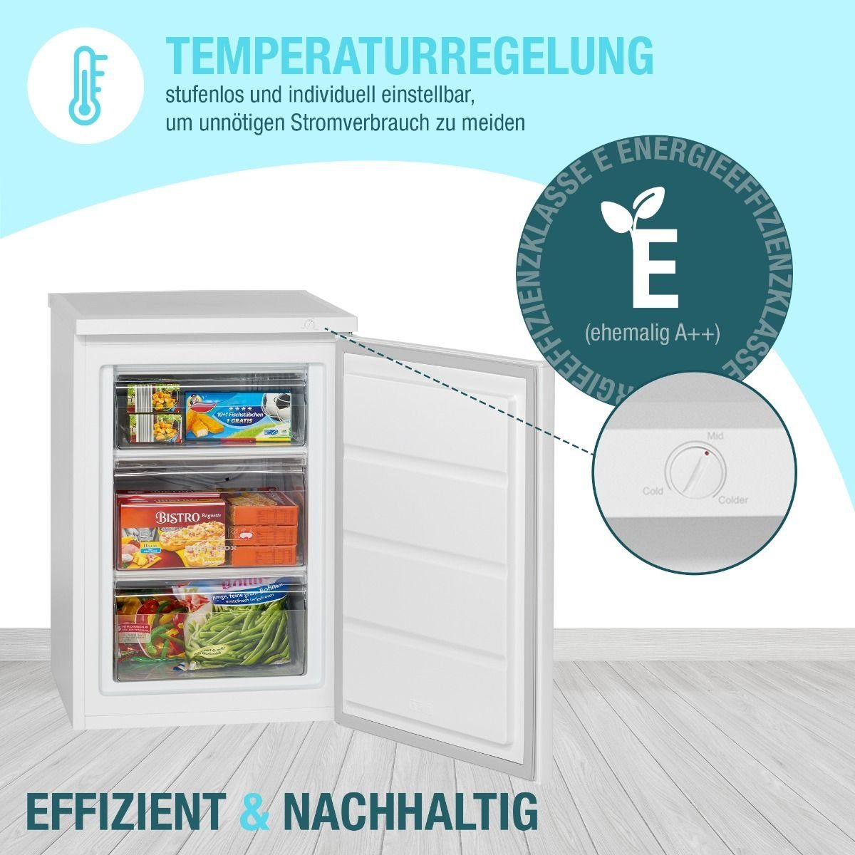 BOMANN Gefrierschrank GS 2186.1, 84.5 cm hoch, 56.0 cm breit