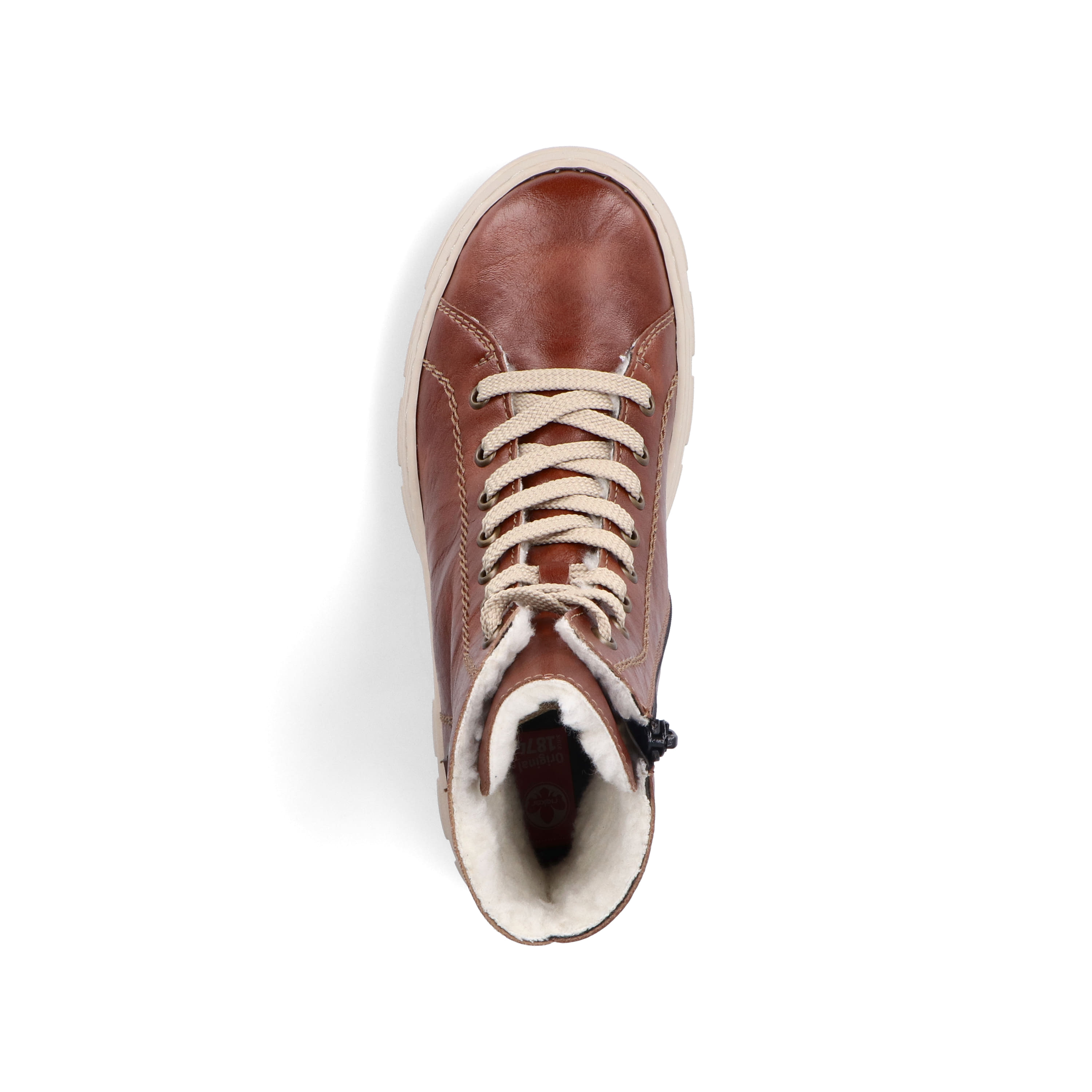 Rieker Damen Schnürstiefel kastanienbraun