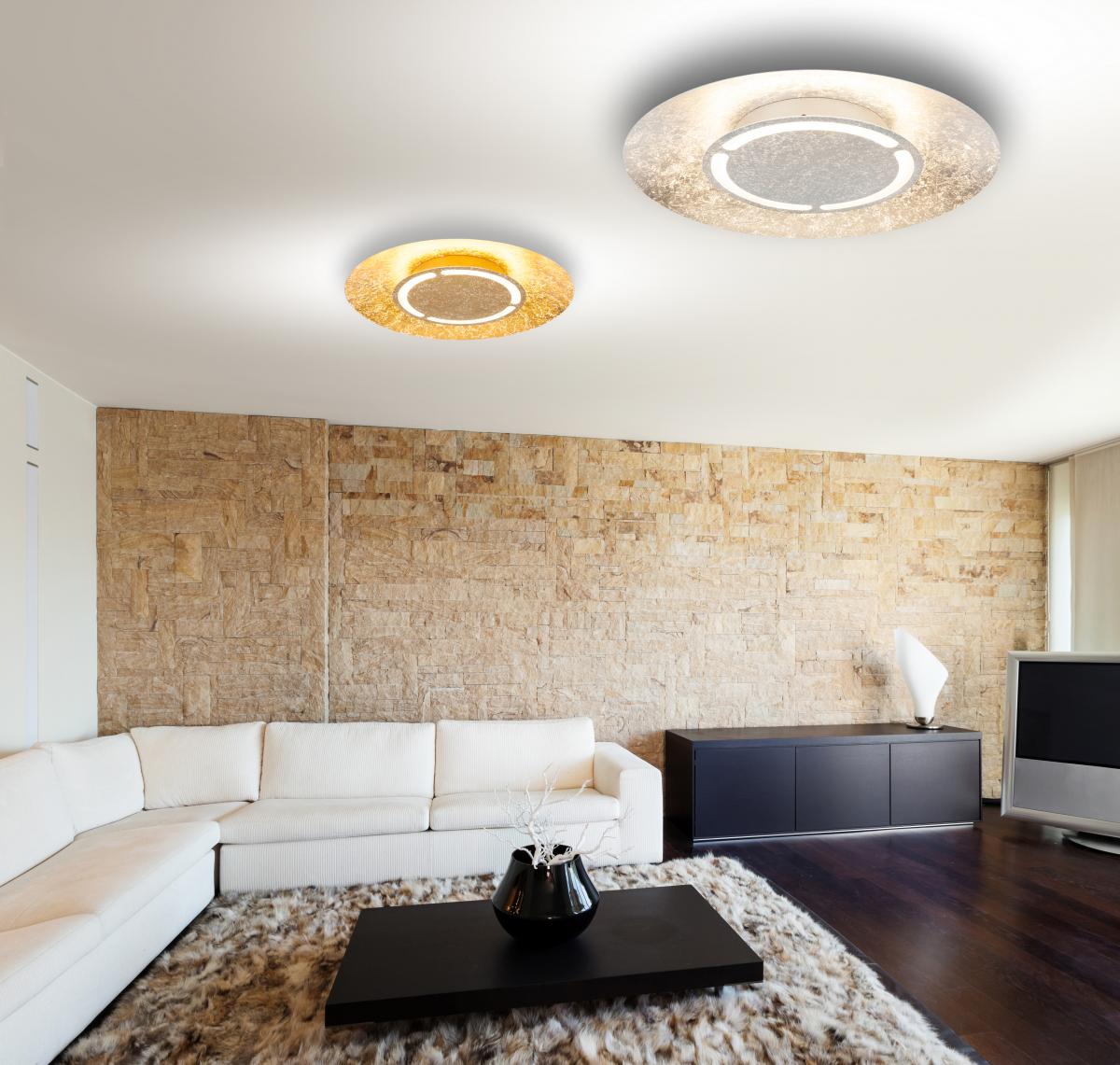 Globo Lighting - TABEA - Deckenleuchte Metall goldfarben, LED