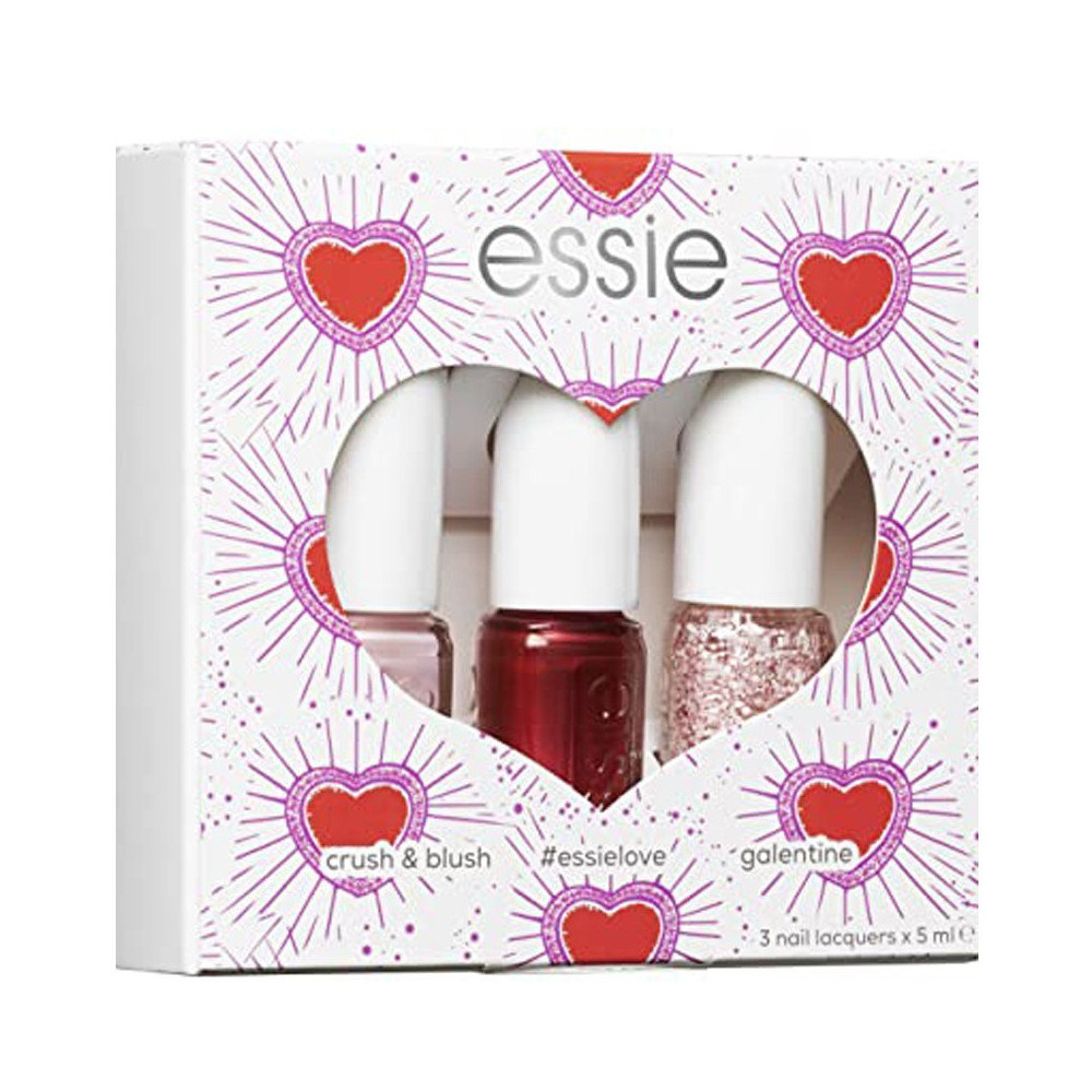 essie Coffret 3 Vernis 5ml - Crush & Blush - Essielove - Galentine