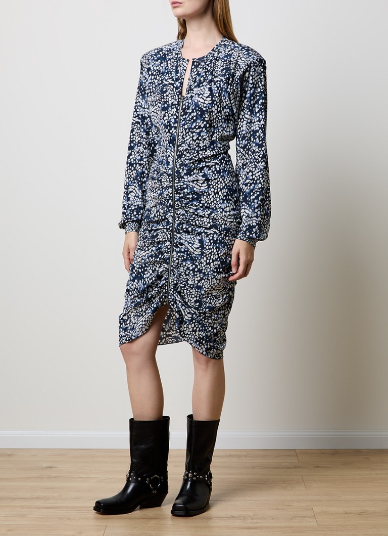 Abito midi Hermina di Isabel Marant in misto seta con spalline