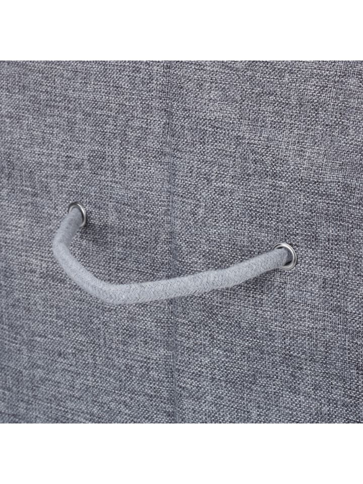 relaxdays Wäschekorb in Grau - (B)40 x (H)60 x (T)30 cm günstig kaufen onesize
