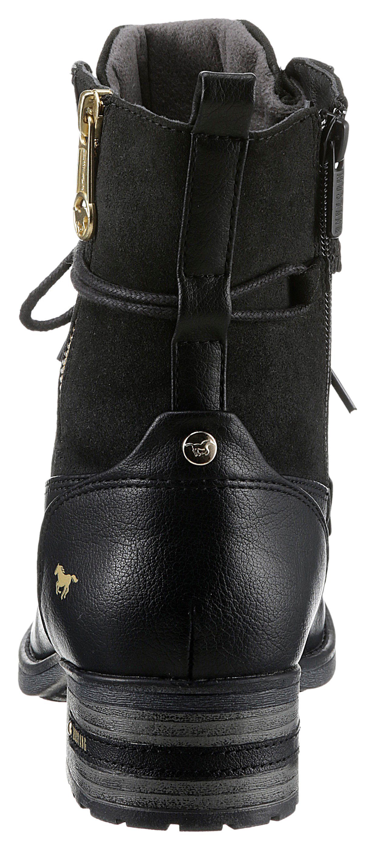 Mustang Shoes Schnürstiefelette mit schaftumspielender Schnürung