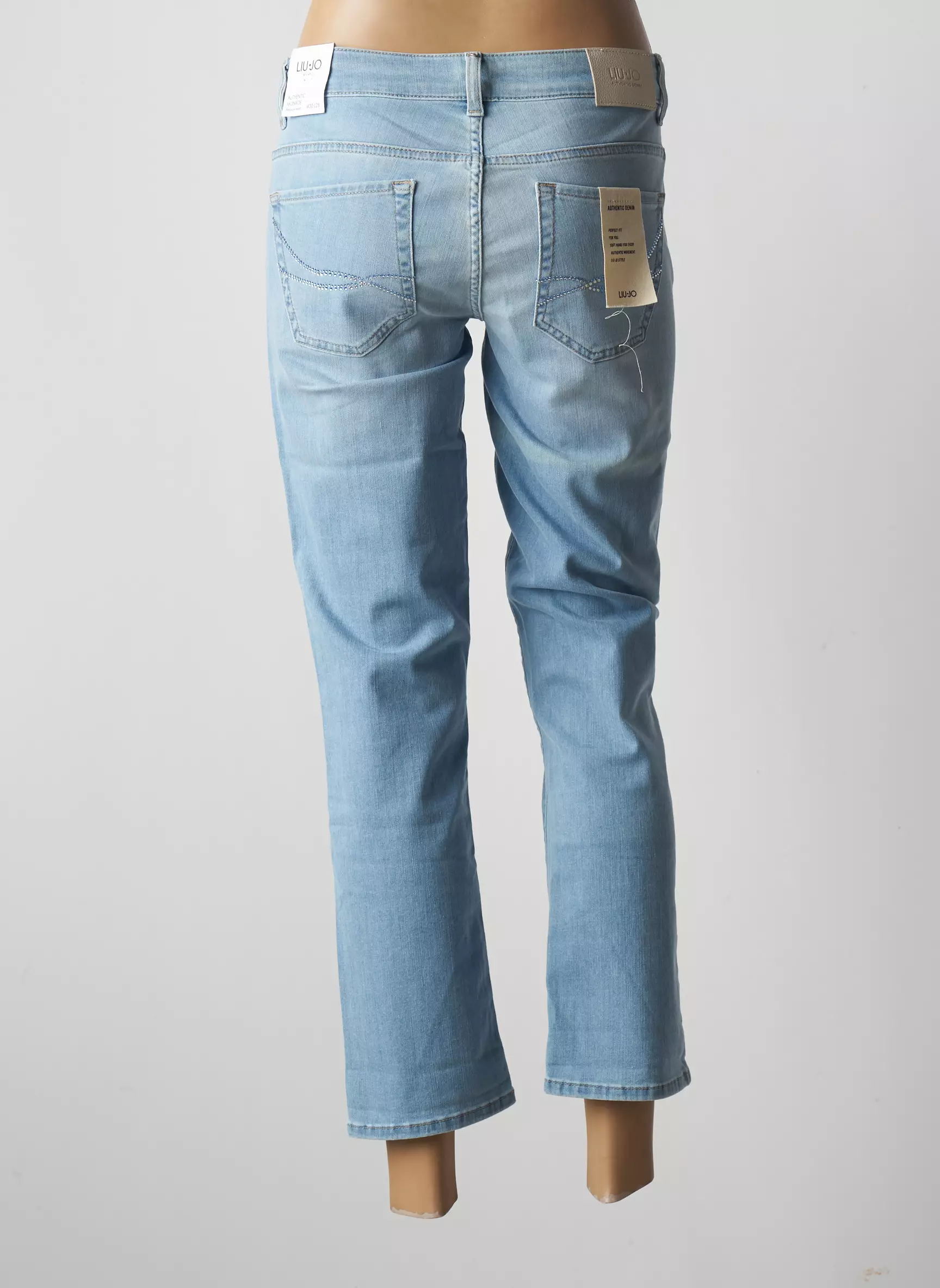 Liu  Jo Jeans Coupe Droite Femme couleur bleu