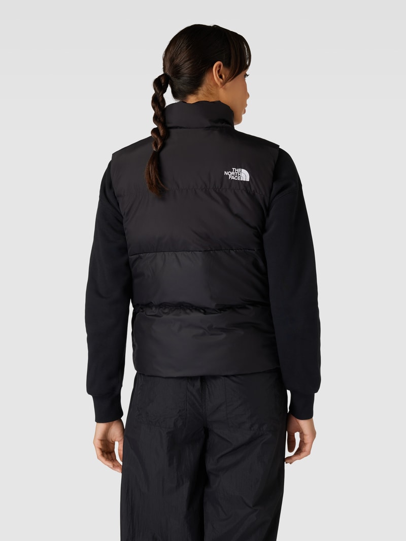 Steppweste mit Label-Stitching Modell 'Saikuru' in schwarz