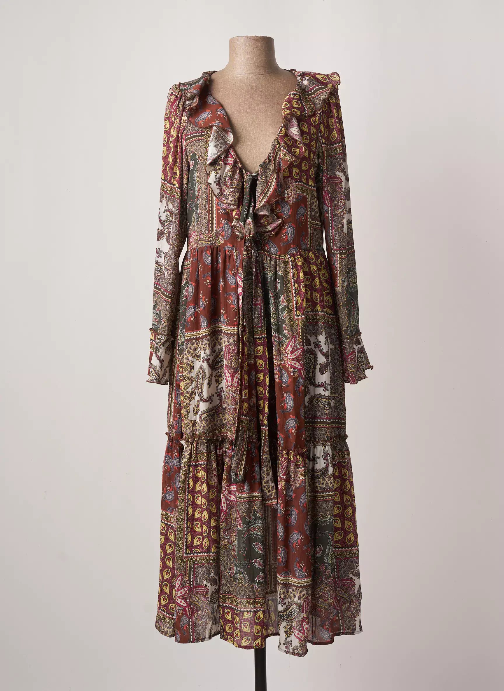 Salsa Robes Mi Longues Femme couleur marron