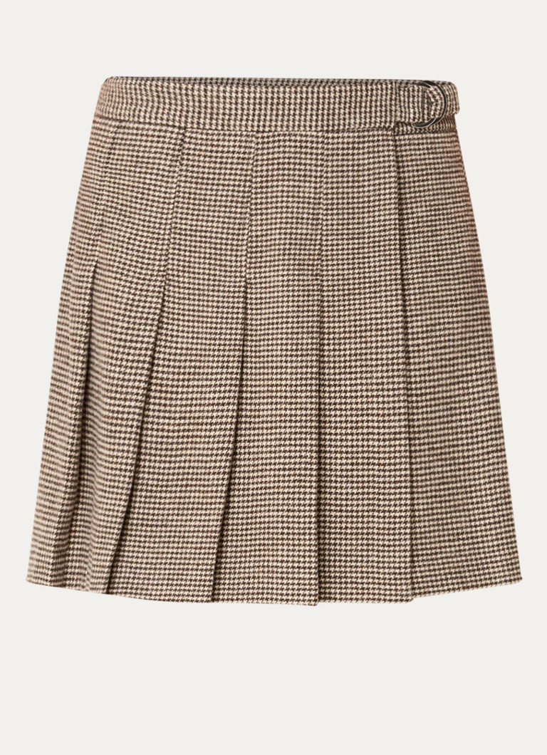 Μίνι culottes Max & Co Mammola από μείγμα μαλλιού με πουά σχέδιο