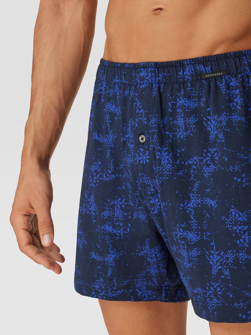 Boxershorts mit Label-Detail im 2er-Pack in dunkelblau