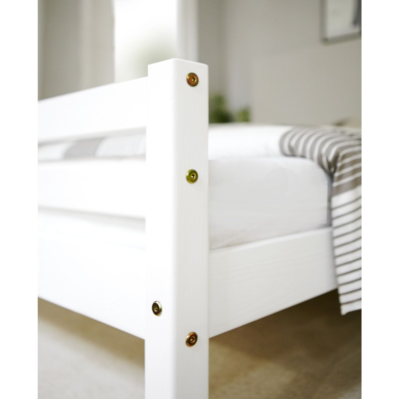Ticaa Doppelbett 140er Nadine weiß
