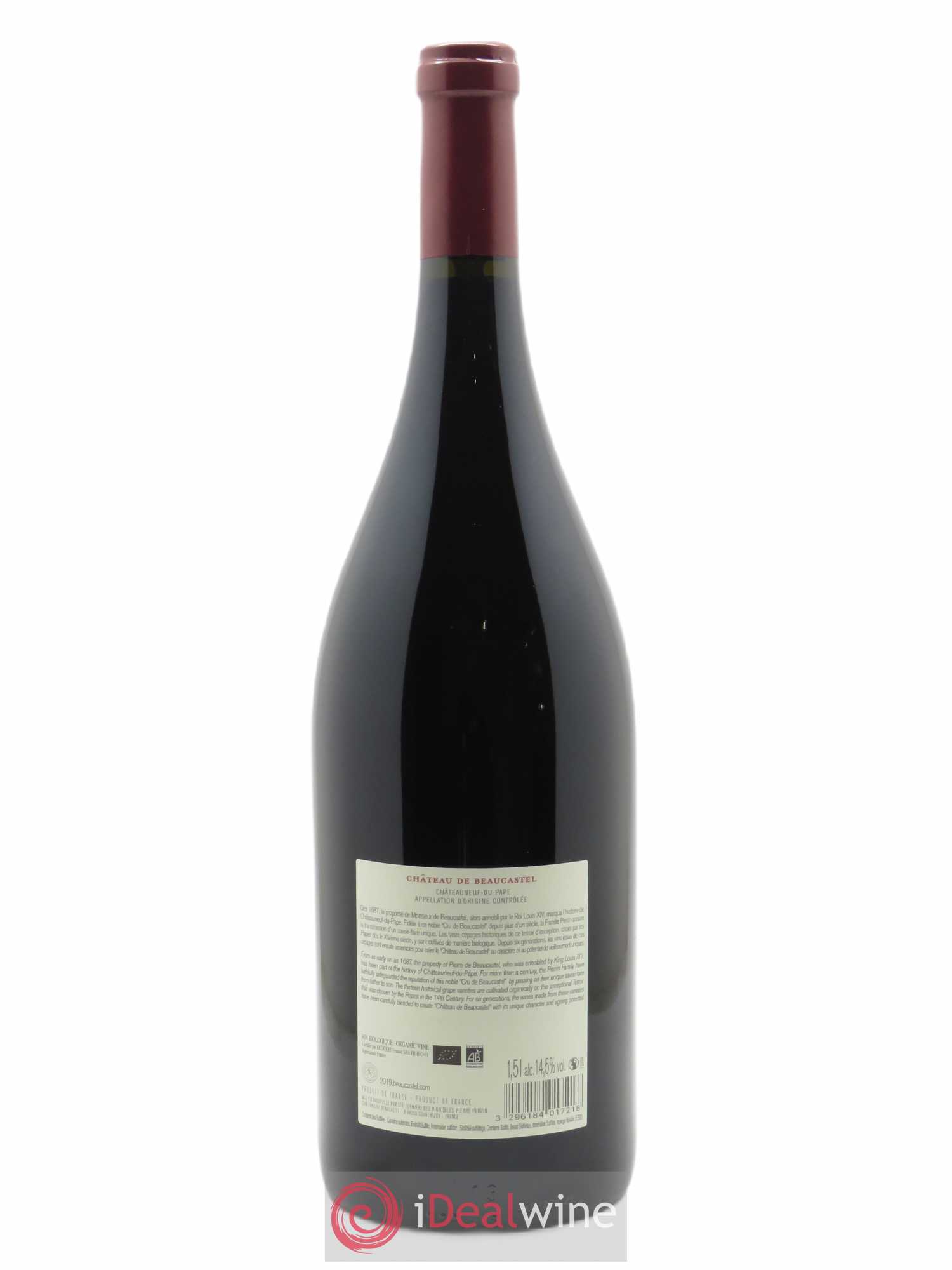 Châteauneuf-du-Pape Château de Beaucastel Jean-Pierre & François Perrin  2019 - Lot de 1 Magnum