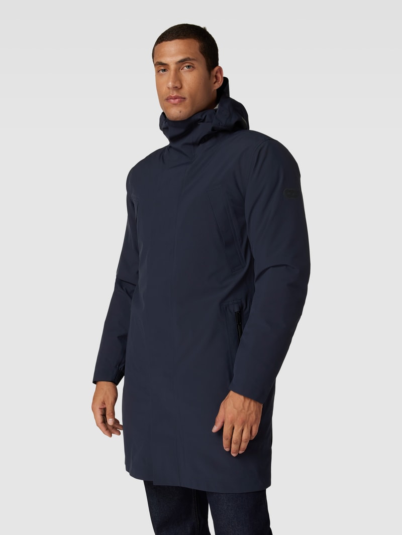 Parka mit verdecktem Reißverschluss Modell 'KOOV' in marineblau